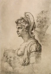 Kleopatra, Tegne- og grafiksamlingen, Uffizi-galleriet, Firenze